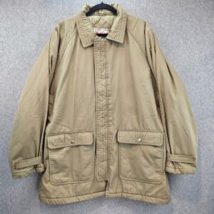 WEARGUARD | Mens L Tan Khaki Quilted Lined Workwear Parka Jacket